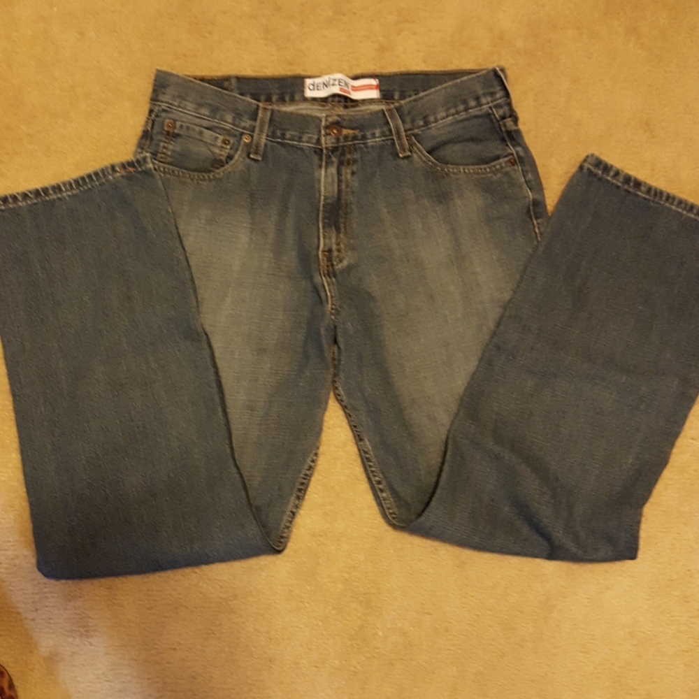 Levis Denizen 281 straight fit 34X34 Medium wash denim blue jeans 100% cotton …
